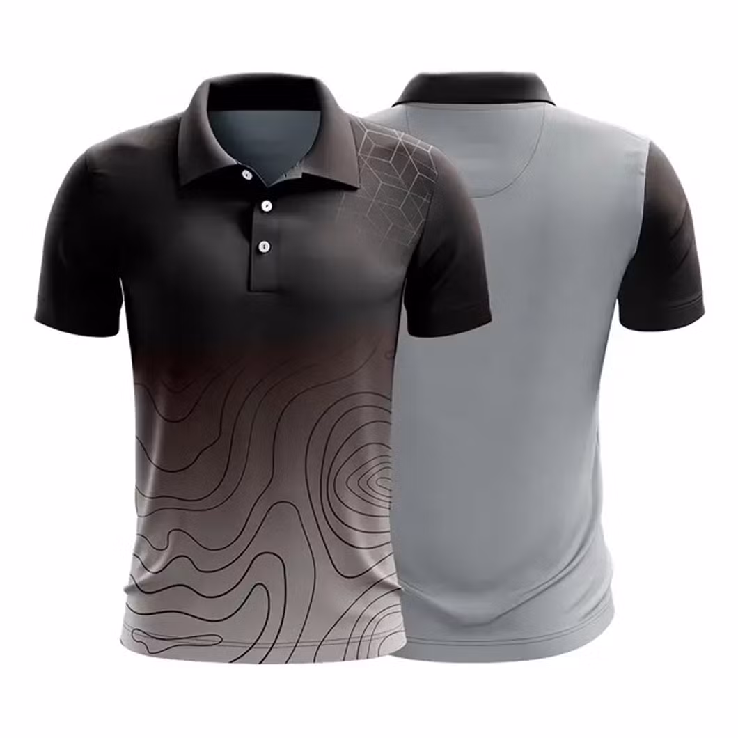 OEM Custom Logo Printed Tee Sublimated Golf Jersey Custom Full Sublimation Printing Mens Polo Shirt
