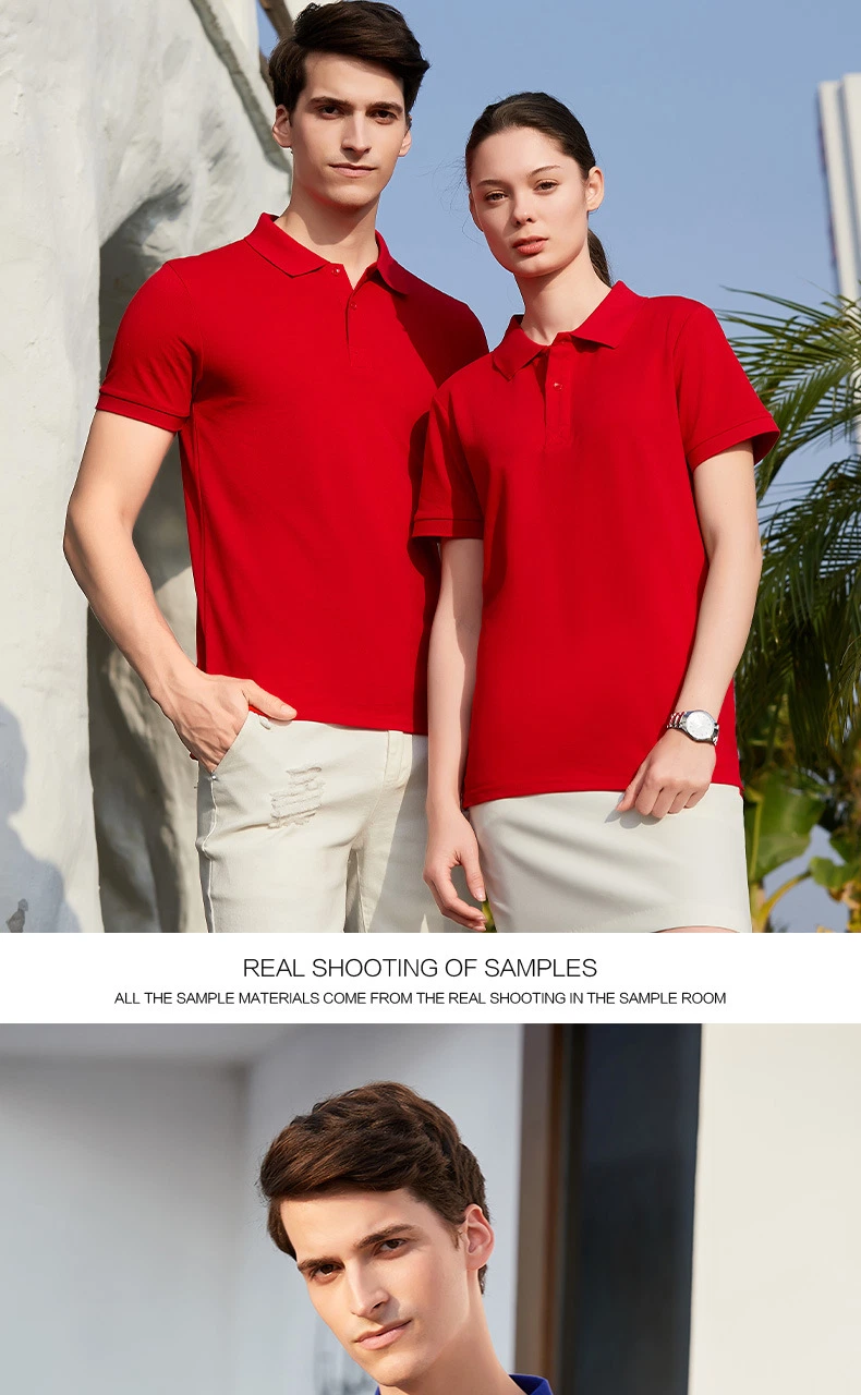 Wholesale Sport Wear Golf Shirt Custom Logo High Quality Jersey Polo Shirt Solid Color Short Sleeve T-Shirt Printed Word Embroidery Logo Polo