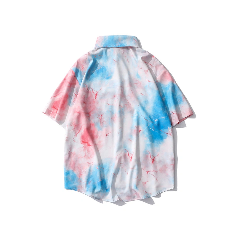 Wholesale High Quality Formal Tie Dye Custom Team Shirt with Pocket