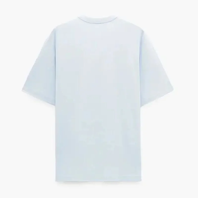 Light Blue Streetwear 100% Cotton Oversized Heavyweight Clothes Men T-Shirt