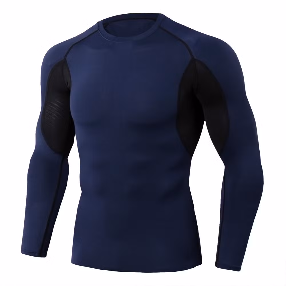 Sportswear Breathable Quickly Drying Running Training Clothes Long Sleeve Tight for Men