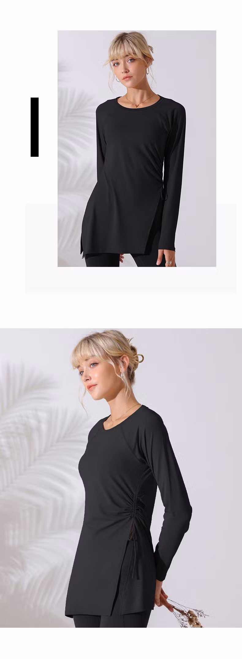 Newest Yoga Shirts Women Top Long Sleeve T Shirt Yoga Gym Wear Cropped Hoodie Women