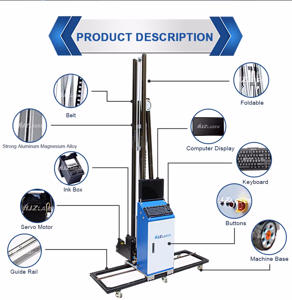 Advtisement and Propaganda Home Decals 3D Automatic Vertical Wall Printer
