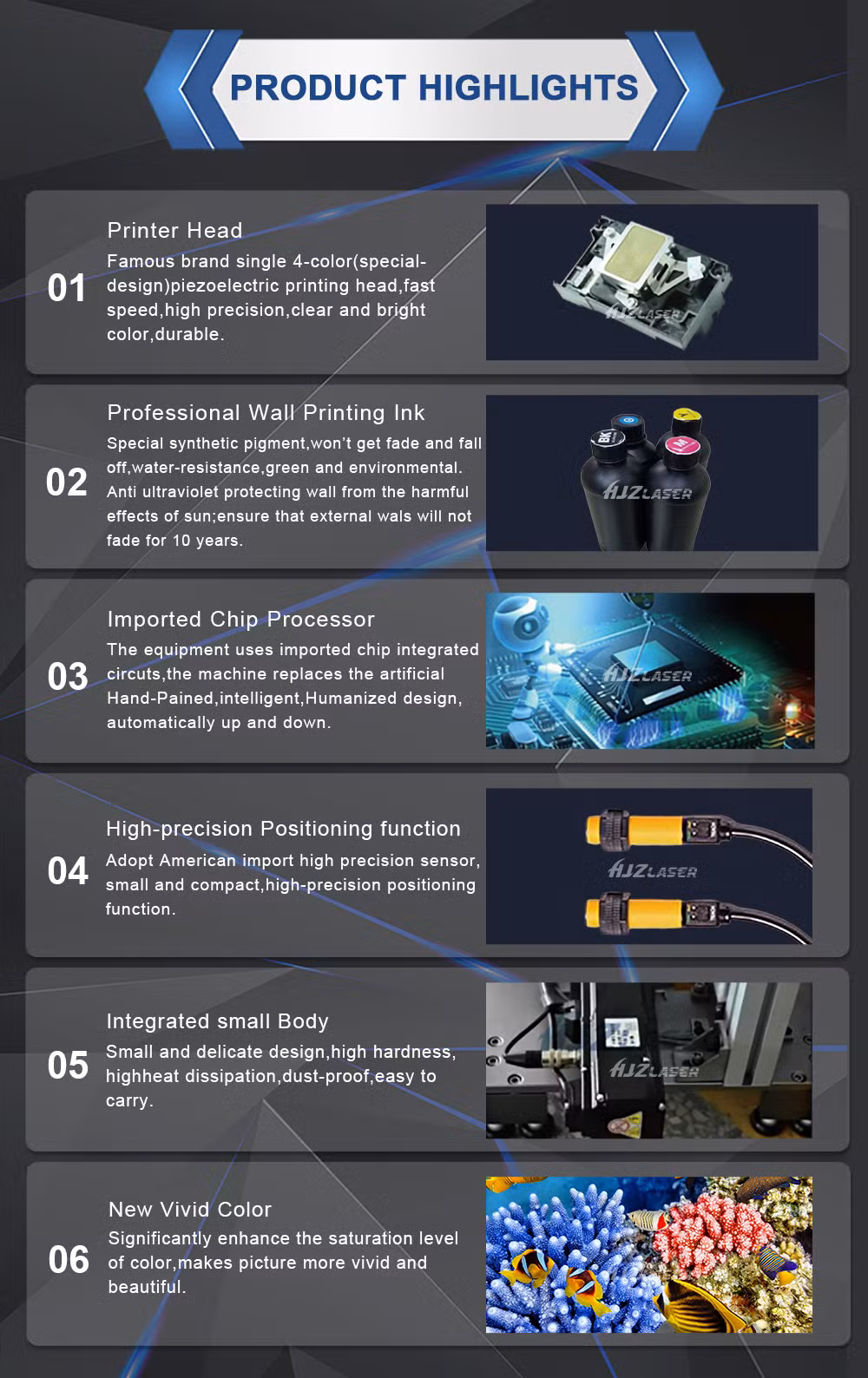 Advtisement and Propaganda Home Decals 3D Automatic Vertical Wall Printer