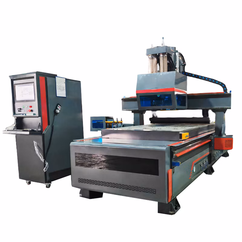 Straight Line Changing Cutters Automatically Woodworking CNC Router