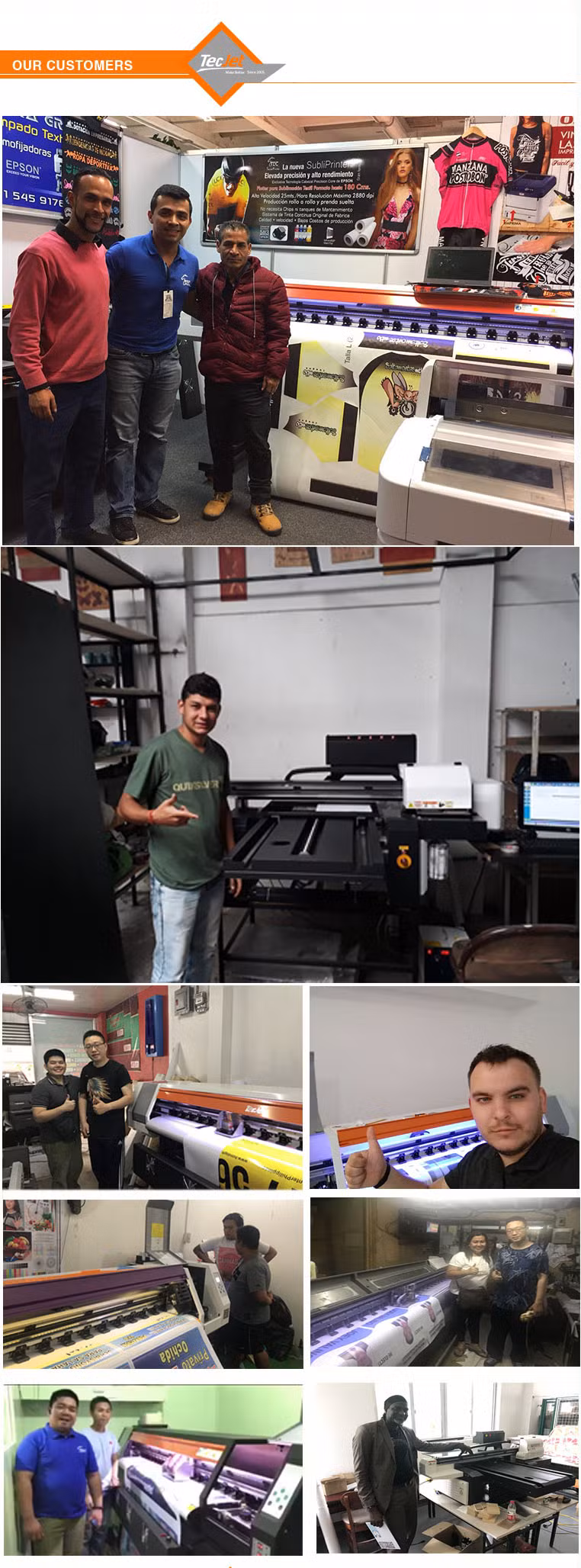 Tecjet UV Flatbed Printing Machine Color 3D Printer