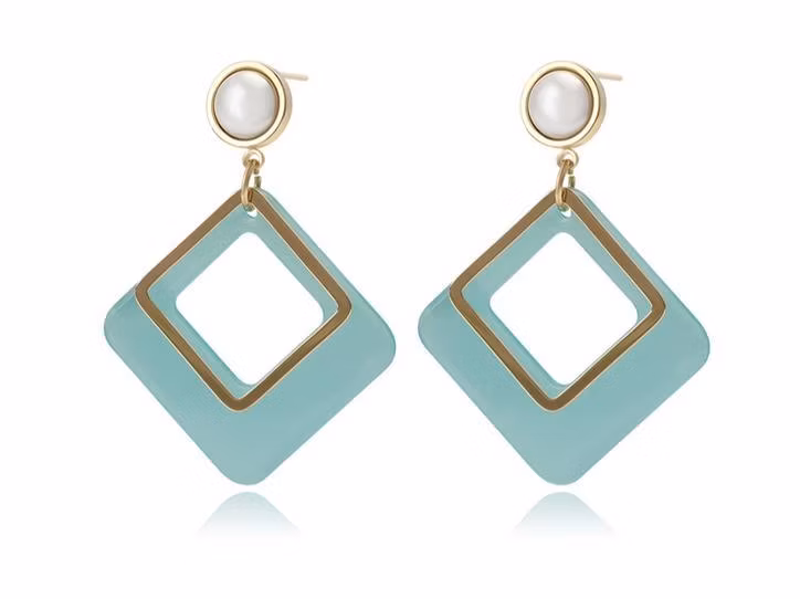 Fashion Jewelry Pearl Earring 14K Gold Color Acrylic Earring