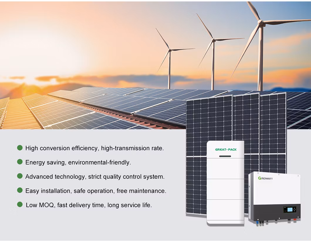 Complete Set Solar Power Inverter 10kw 8kw 6kw All in One Hybrid Solar Panel System Photovoltaic Energy Home Project