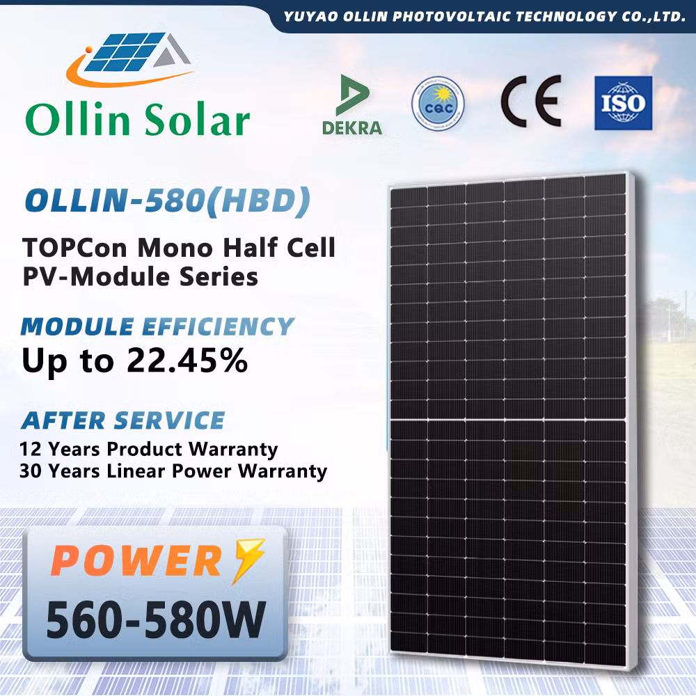 Retie TUV IEC Bifacial Module 585W 590W 605W 610W N Solar Panel