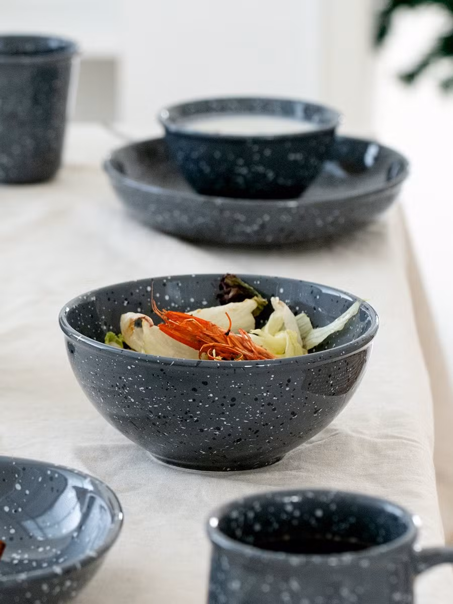 Ceramic Small Fruit Salad Bowl Colorful Serving Dinner Round Bowls for Restaurant