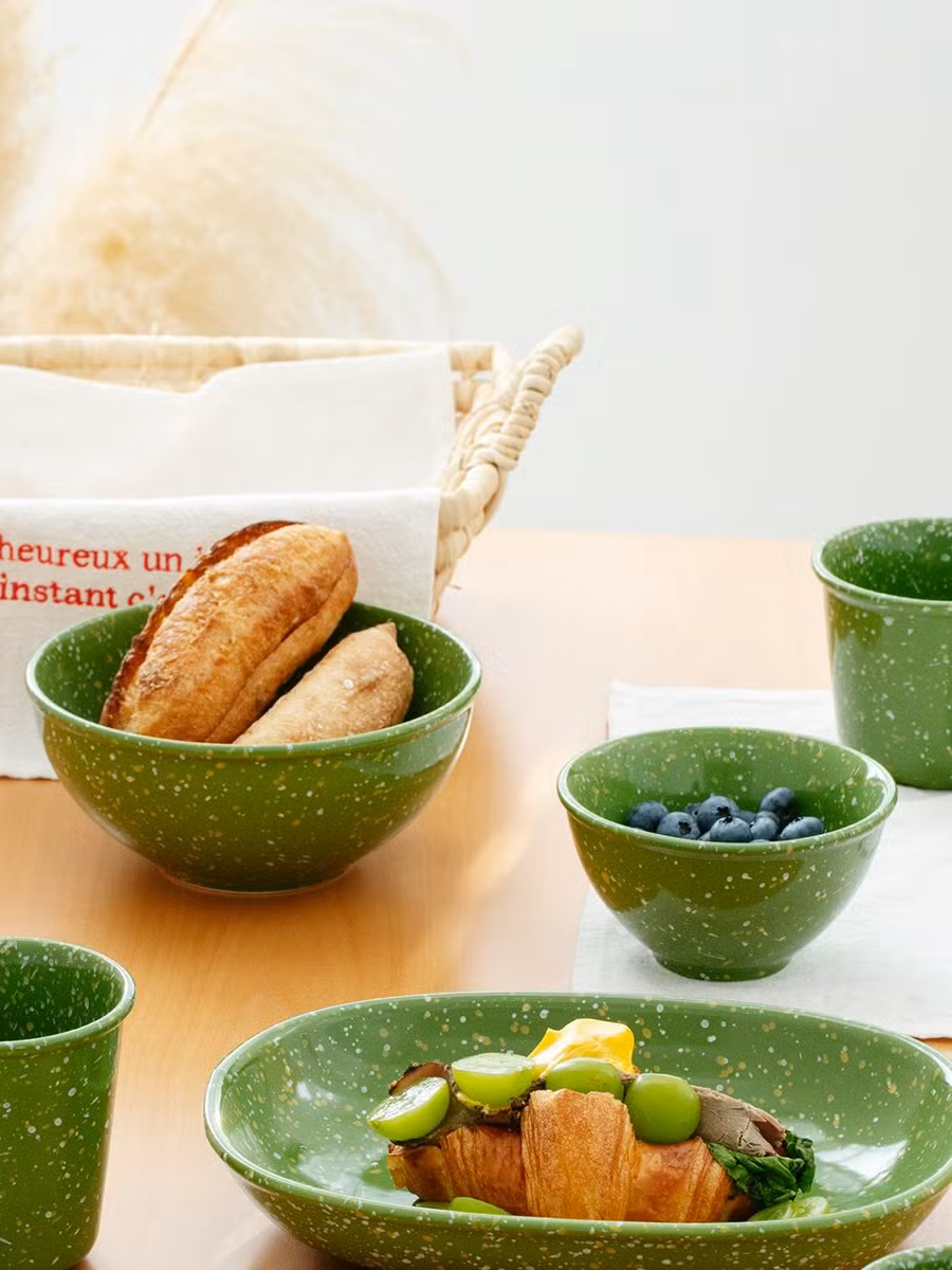 Ceramic Small Fruit Salad Bowl Colorful Serving Dinner Round Bowls for Restaurant