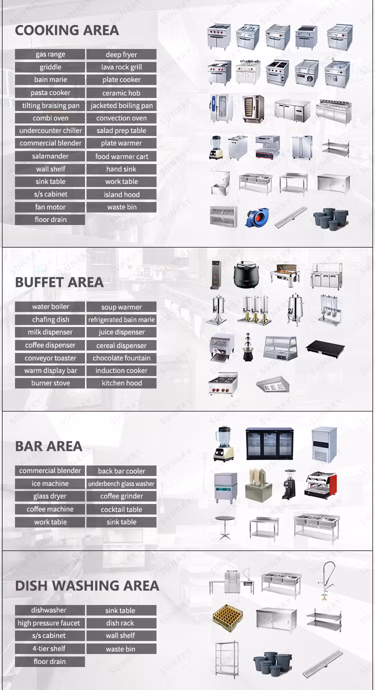 Propane Restaurant Hotel Kitchen Tools and Equipment, Kitchen Equipment Hotel