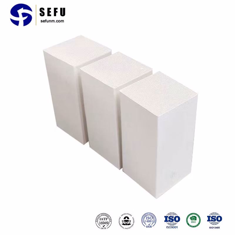 Sefu China Honeycomb Ceramic Regenerator Structured Media Manufacturer Heater Cordierite Honeycomb Ceramic Regenerator for Rto