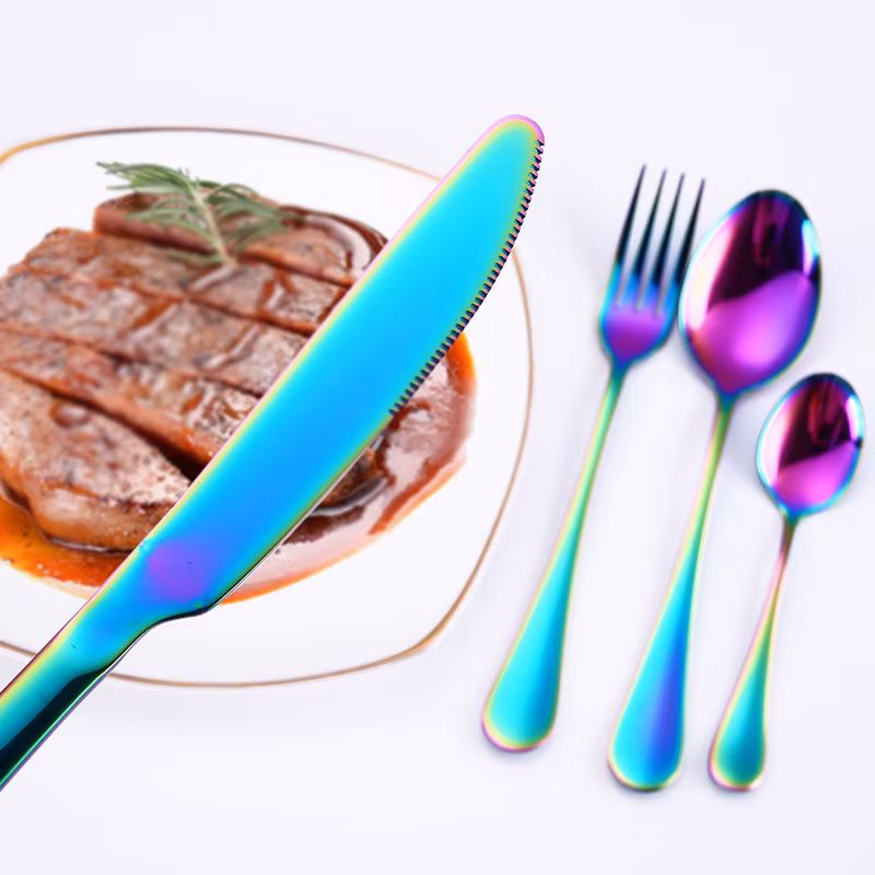 16 Piece Wooden Box Stainless Steel Cutlery Set for 4 Steak Knife Fork Spoon Stainless Steel Western Cutlery