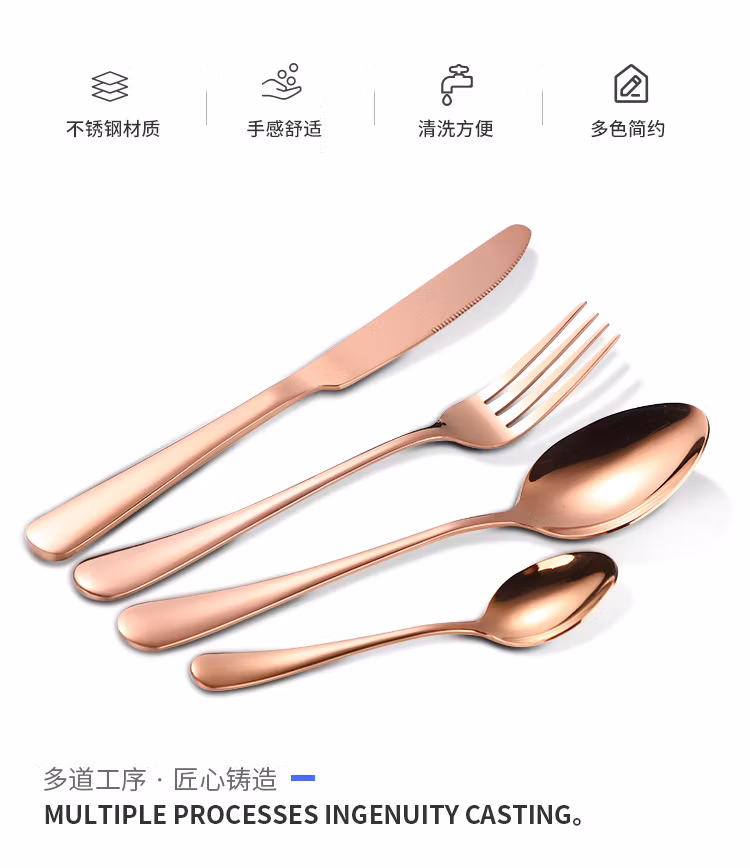 16 Piece Wooden Box Stainless Steel Cutlery Set for 4 Steak Knife Fork Spoon Stainless Steel Western Cutlery