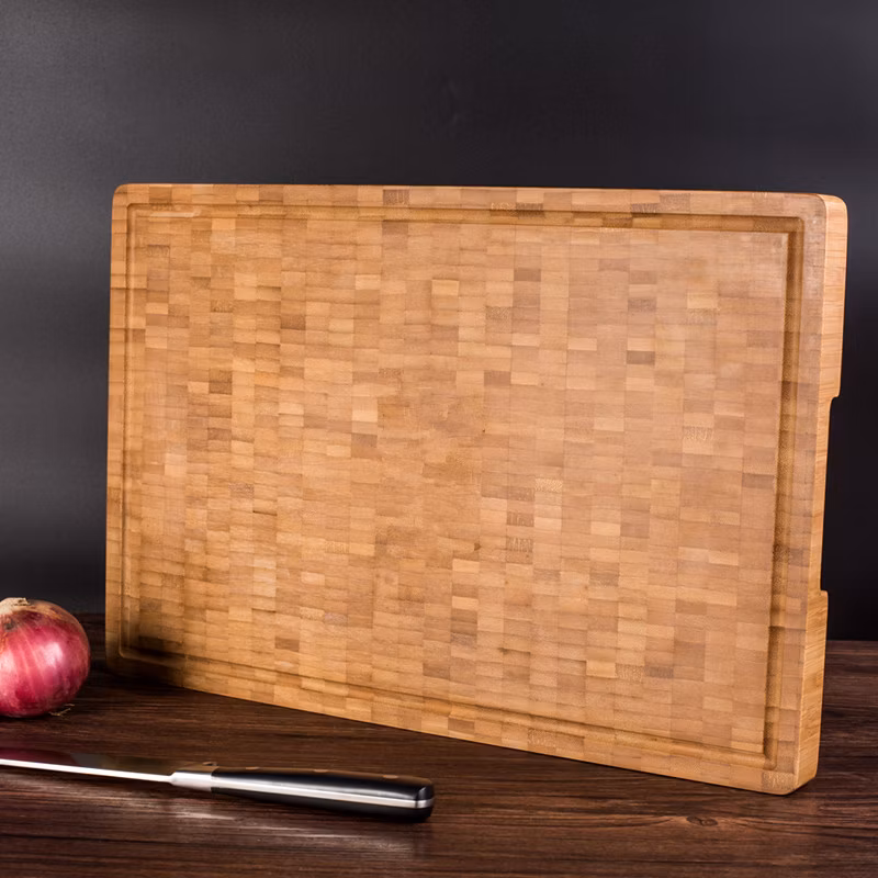 End Grain Vertical Pressed Bamboo Butcher Blocks and Cutting Board