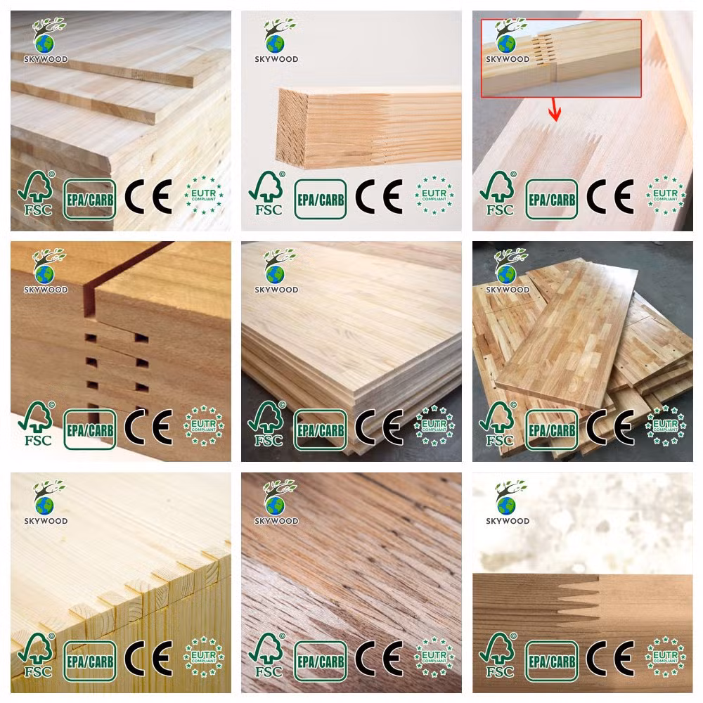 18mm S4s Round Timber Logs Cheese Board Finger Joint Board
