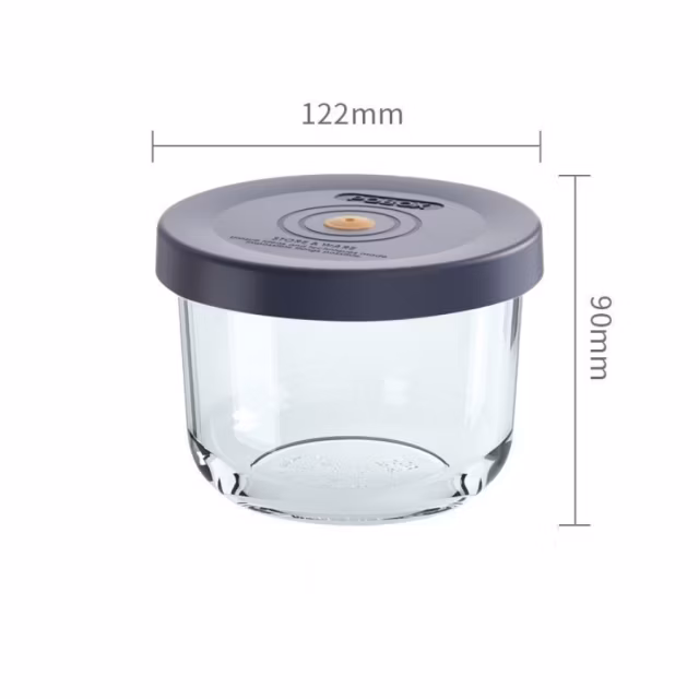 New Sealed Leak-Proof Glass Preservation Bowl Wide Mouth Picnic Box with Lid