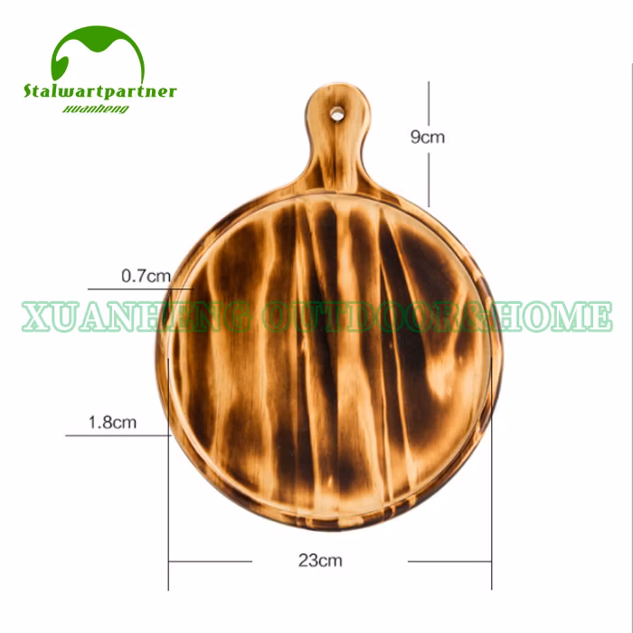 Hot Sale Custom Natural Kitchen Solid Wood Cutting Board with Hole Jh-M021
