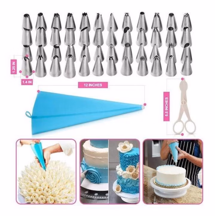 Amazon Hot Sell 106-Piece Baking Tool Cupcake Turntable Set
