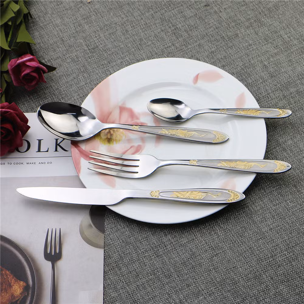 Gold Cutlery Stainless Steel, Cutlery Set in Wooden Box