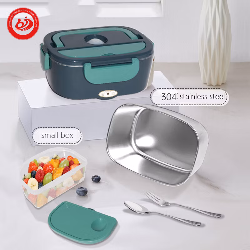 Home Office Electric Lunch Boxr 2 in 1 Portable Heated 1.5L Lunch Box for Car Truck Home Work Adults Food Heating
