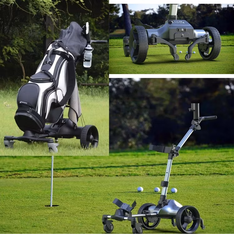 2024 New Design Golf Caddy Follow Me &amp; Remote Control Golf Trolley