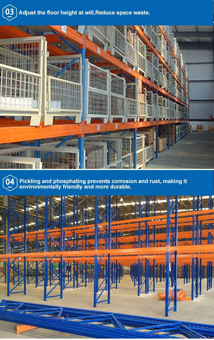 Heavy Duty Rack High Quality Warehouse Pallet Shelf System Storage Racking Custom Design Steel Selective Pallet Rack for Industrial Shelves Steel