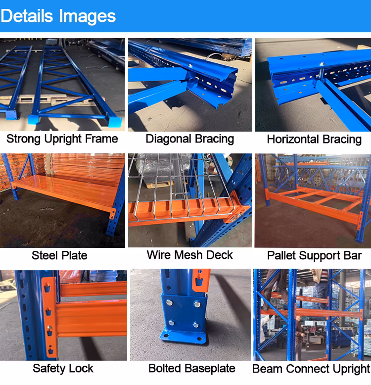 China Manufacturers Good Price Industrial Adjustable Beam Shelving Warehouse Cargo Goods Storage Rack Heavy Duty Metal Steel Structure Selective Pallet Racking