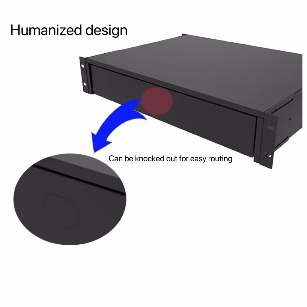 Network Drawer Frame 2u3u4u Iron Drawer 19-Inch Network Cabinet Microphone Computer Accessories Storage Safety Storage Box Sliding Drawer