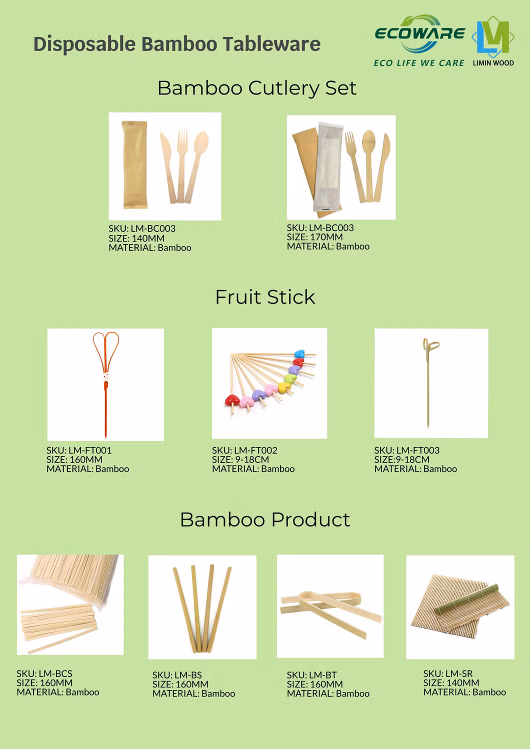 Wooden Tableware Spoon Knife Fork Disposable Cutlery Set Substitute for Disposable Plastic Cutlery