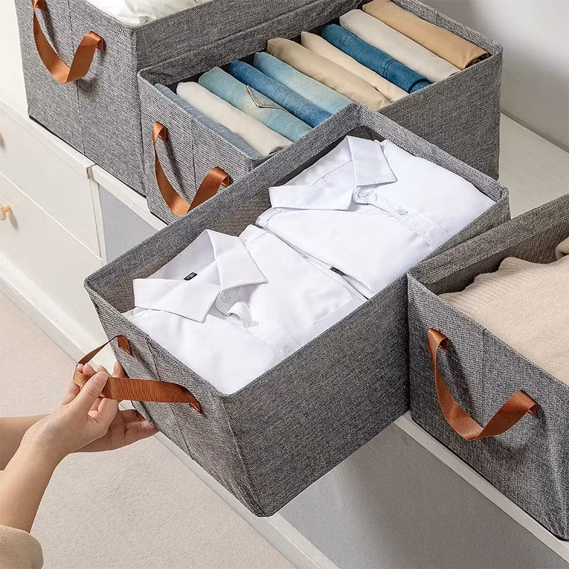 Foldable Storage Bin Fabric Storage Baskets with Handles for Organizing