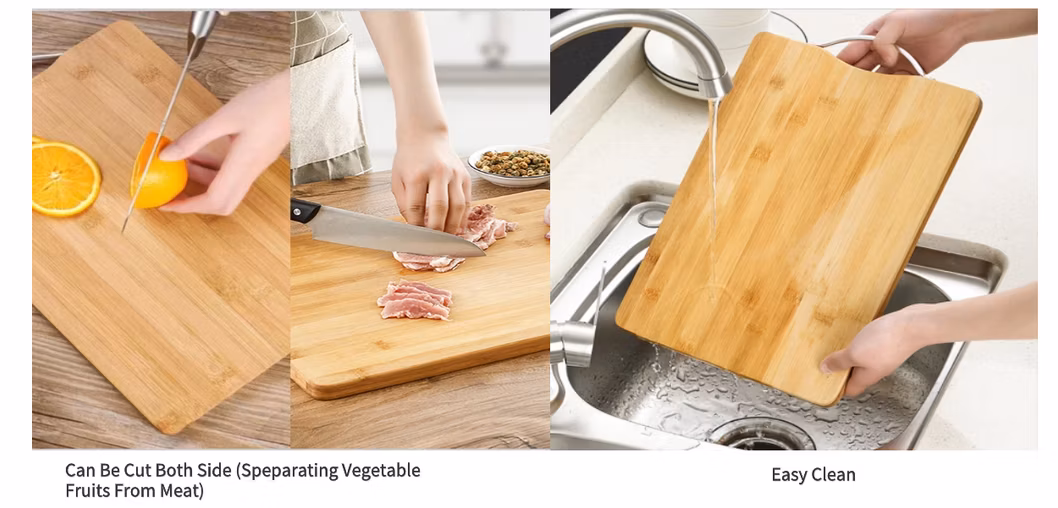 Customized Kitchen Bamboo Raw Food Cutting Chop Board