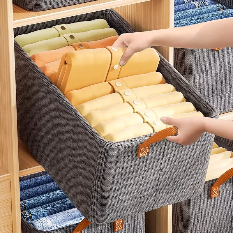 Foldable Storage Bin Fabric Storage Baskets with Handles for Organizing