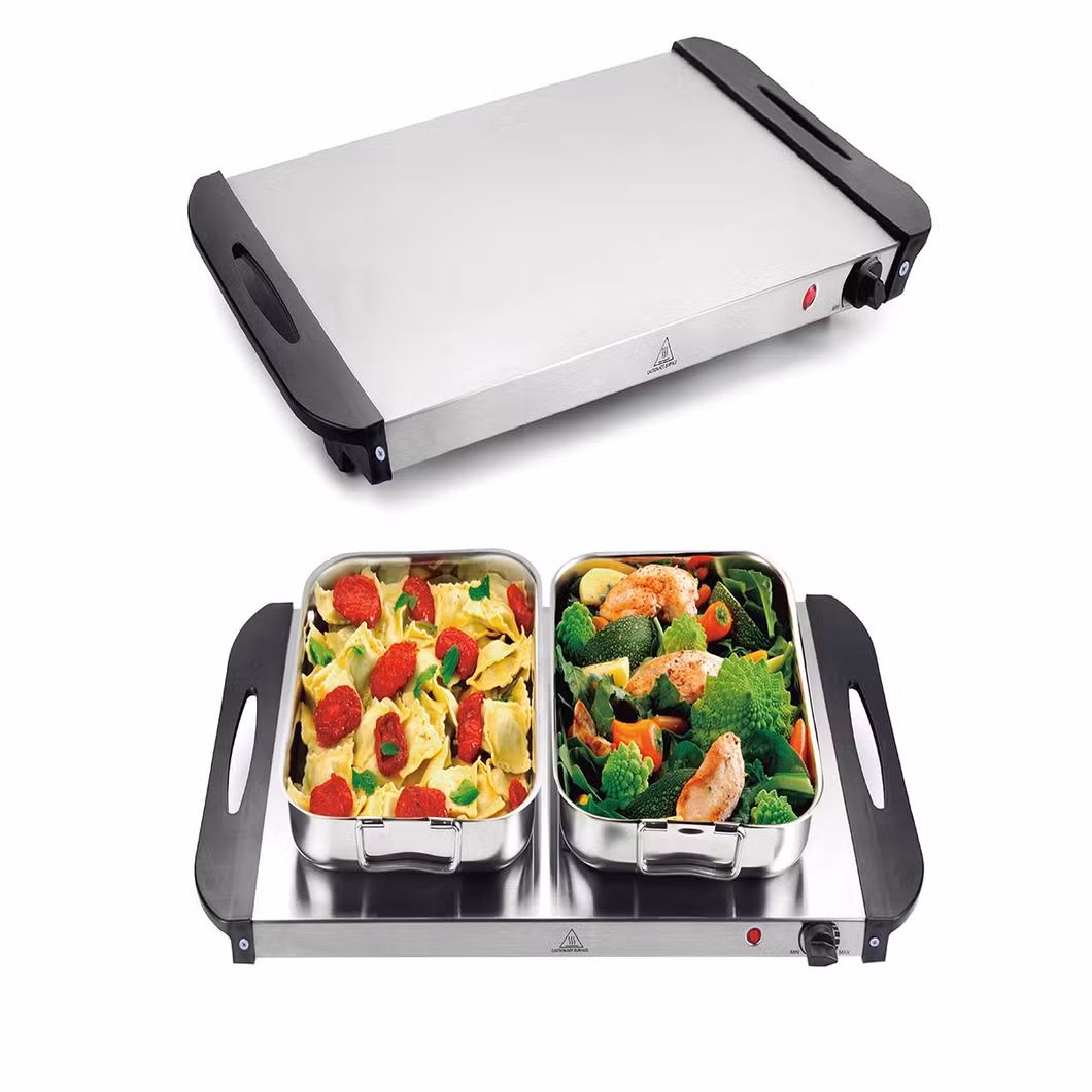 Hongkong Bava Dividers Stainless Steel Hanging Buffet Serving Food Warmer Glass Lid Roll Top Chafer Rotating Chafing Dish