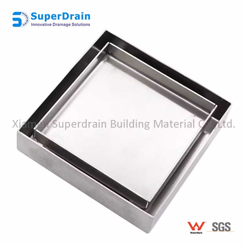SUS Anti-Odor Floor Waste Grates Tile Insert Metal Floor Drain