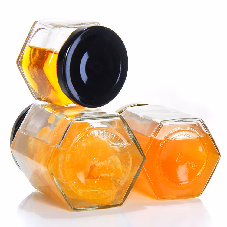 100ml Empty Clear Flint Square Bottle/Jar/ Pot/Container Mason/Storage Glass Jar with Stainless Steel Lid for Food/Honey/Sugar/Candle