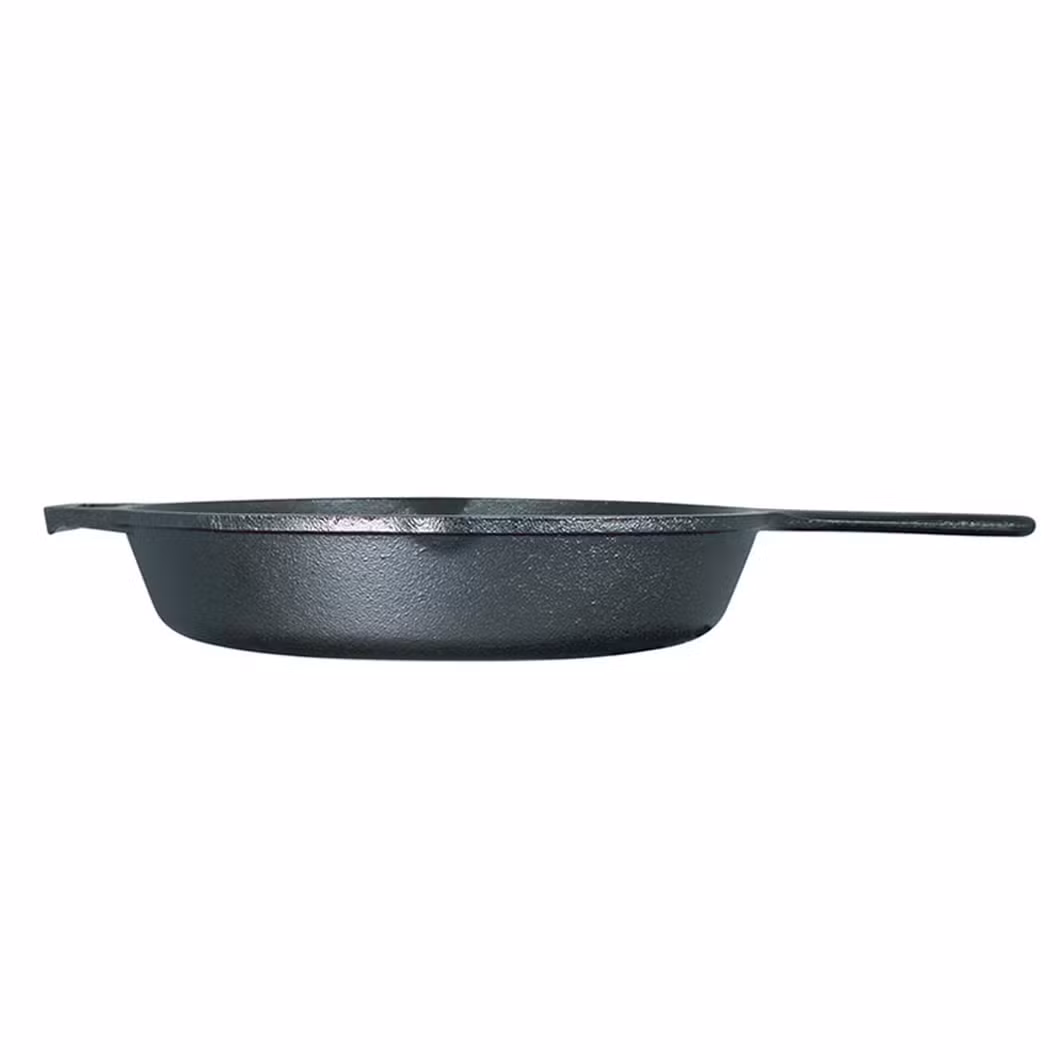 10.25 Inch Cast Iron Skillet-Signature Teardrop Handle Stove Grill Campfire Black Pan