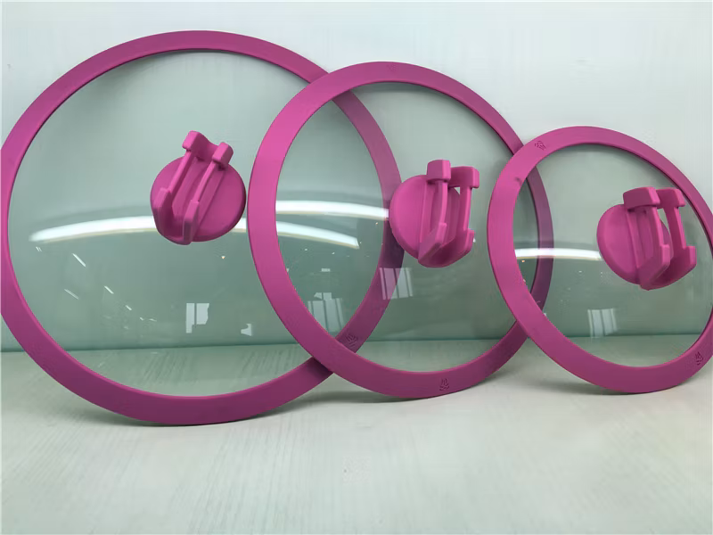 Custom Size Color Adjustable Silicone Glass Pot Lid