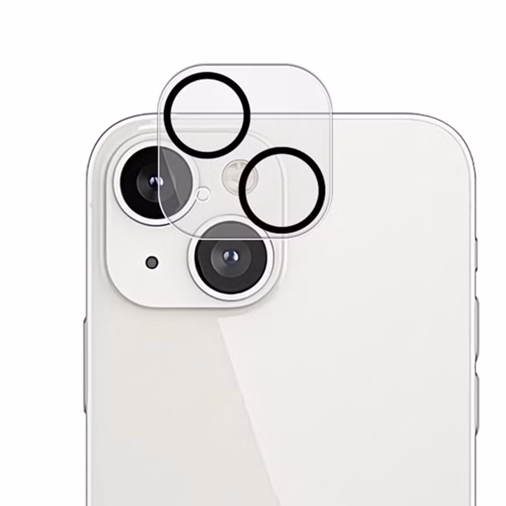 Mocolo Tempered Glass 6.1 Inch Protector Camera Lens Protector Black Night Circle Silk Printing 9h Lens Screen Cover Film for iPhone 14