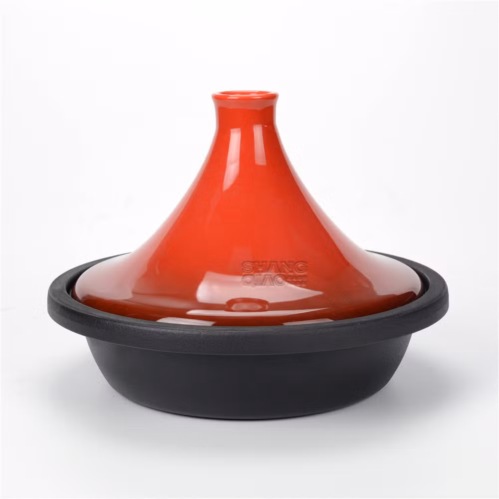 Customized Color Cast Iron Casseroles Ceramic Lid Moroccan Tagine Pot Cast Iron Enamel