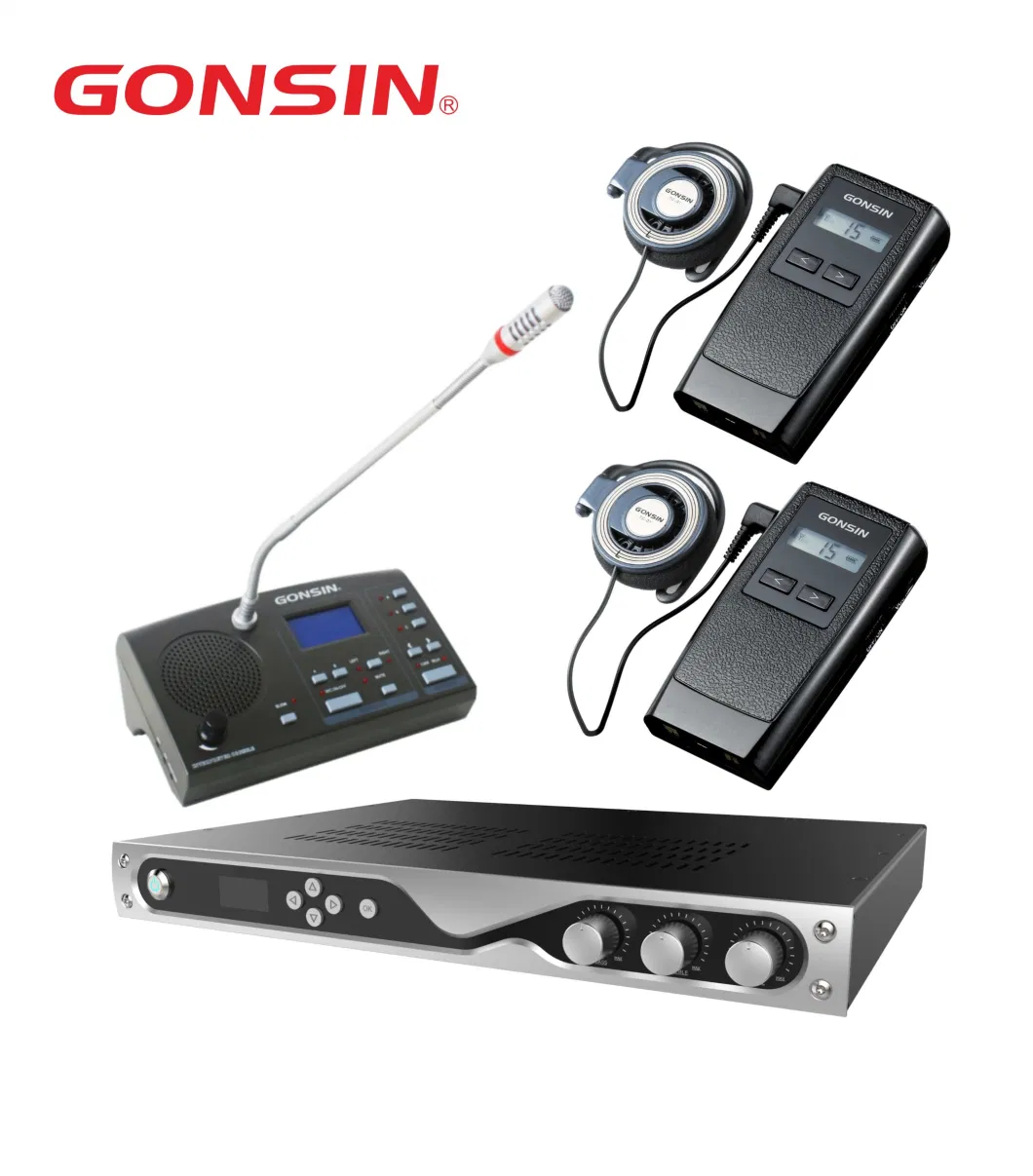 Gonsin Simultaneous Conference Wireless Simultaneous Interpret Simultaneous Translation Device with Microphone System Translate