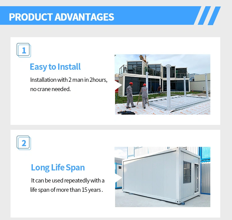 Portable Living Container Store House 20FT Prefab Bolt Container House Bunk for Hospitalization Ward Medical Emergent Care House