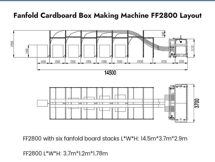 Aopack Box Fanfold Cardboard Card Board Box Making Machine Corrugated Carton