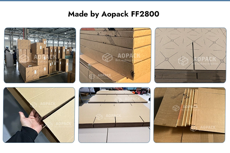 Aopack China Fanfold Corrugated Cardboard Carton Producing Box Making Machine