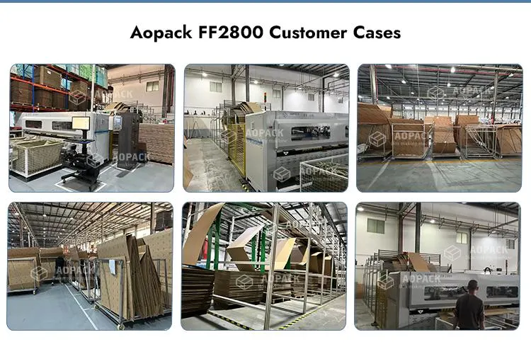 Aopack Fanfold Cardboard Cartoon Manufacturing Corrugated Box Maker Machine