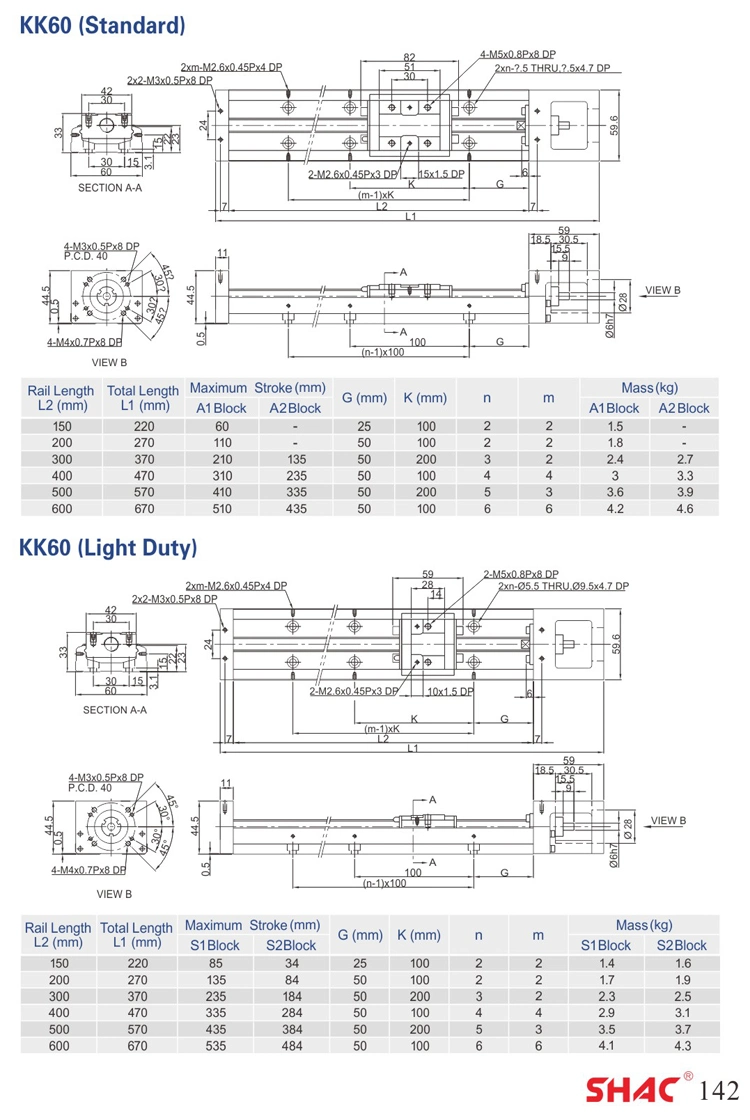 Motorized CNC Electrical Ball Screw Linear Motion Guide Rail Module for Conveying Robot