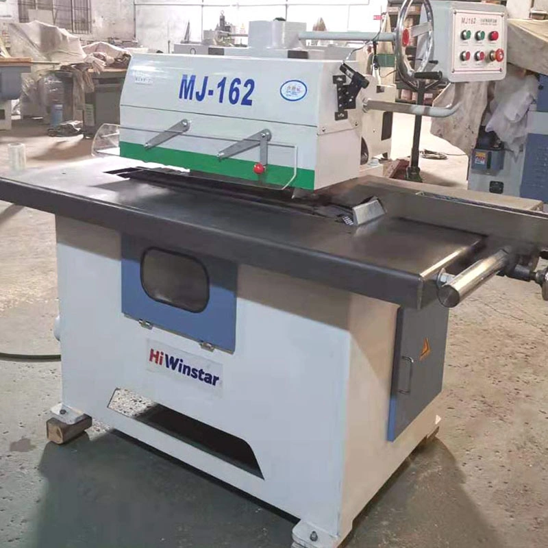 Mj162 Wood Working Automatic Feeding High Precision Straight Line Rip Saw Machine Single Rip Saw