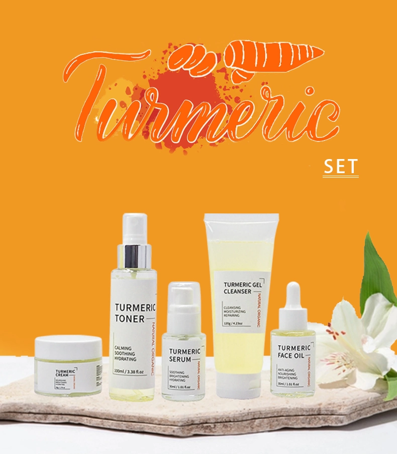 Beauty Cosmetics Skin Care Anti Aging Moisturizing Turmeric Skin Care Set