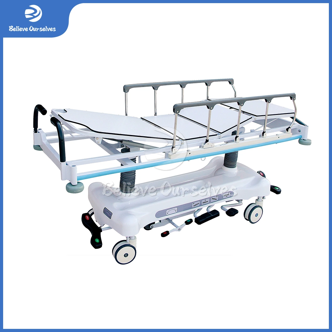 Huaren Medical Stretcher Trolley Manufacturers Medical Transport Stretcher China Hr-Z01 Manual Patient Trolley Stretcher